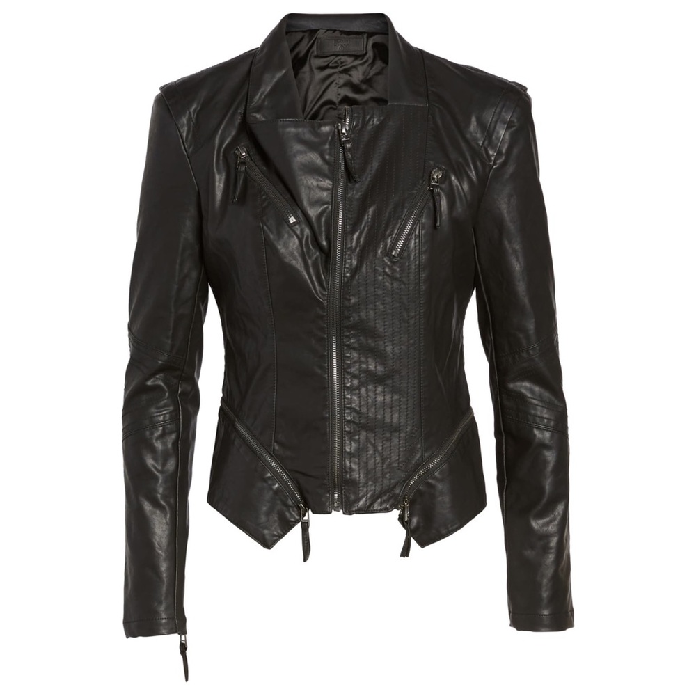 Faux Leather Moto Jacket